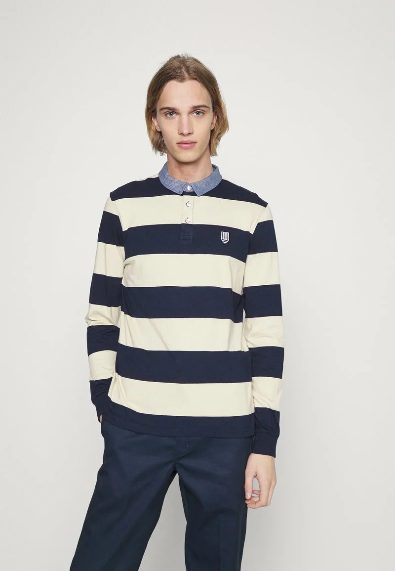 Pier One Uomo Polo - Dark Blue/mottled Beige 3 Pier One Uomo Polo - Dark Blue/mottled Beige