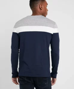 Pier One Uomo Maglietta A Manica Lunga - Grey/dark Blue -Moda Perfetta 32643fc8e0d440239671362e82e2bb6f