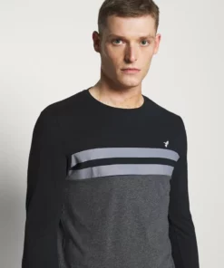 Pier One Uomo Maglietta A Manica Lunga - Black/mottled Dark Grey 11 Pier One Uomo Maglietta A Manica Lunga - Black/mottled Dark Grey -Moda Perfetta 3498134e32f840e2bd9efb3372617491