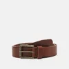Pier One LEATHER UNISEX - Cintura - Cognac