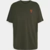 Pier One Uomo T-shirt Con Stampa - Olive