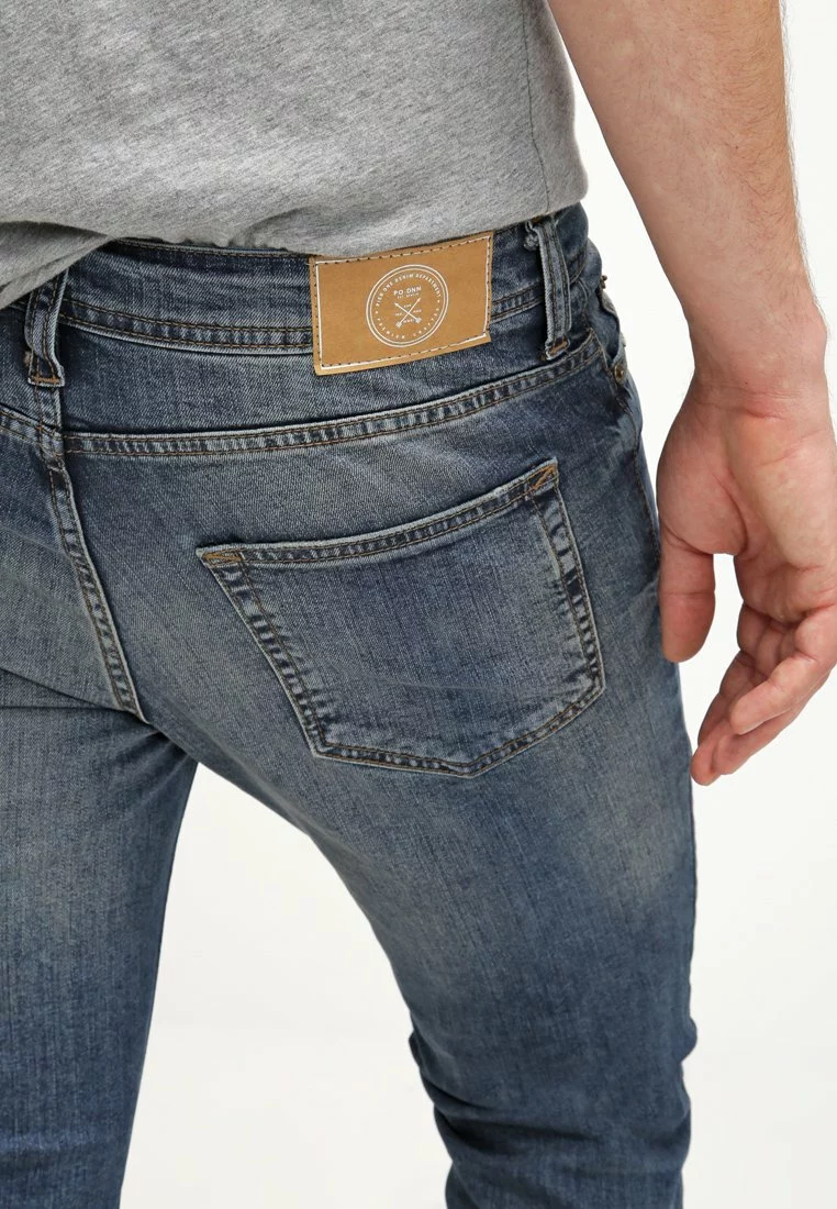 Pier One Uomo Jeans Slim Fit - Destroyed Denim 7 Pier One Uomo Jeans Slim Fit - Destroyed Denim - immagine 5