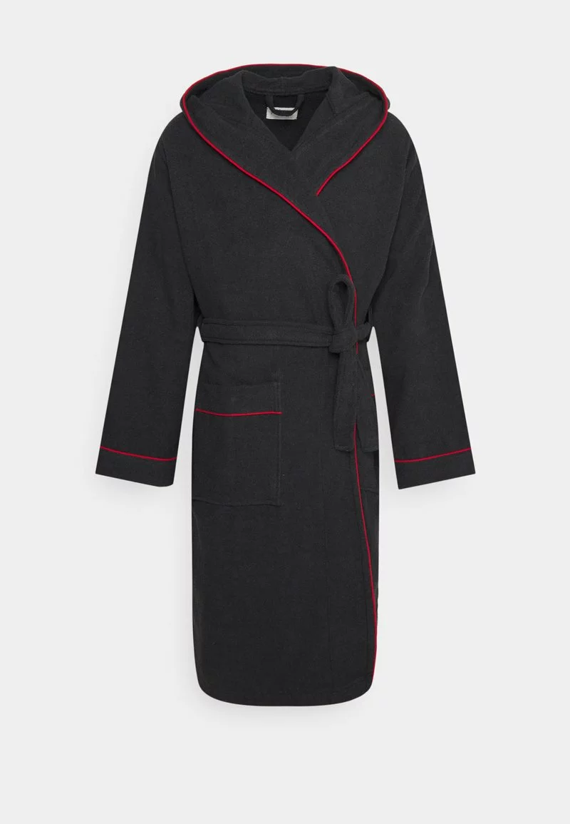 Pier One Uomo Accappatoio - Black/red 3 Pier One Uomo Accappatoio - Black/red