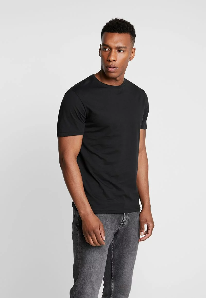 Pier One Uomo 3 PACK - T-shirt Basic - Black 4 Pier One Uomo 3 PACK - T-shirt Basic - Black - immagine 2