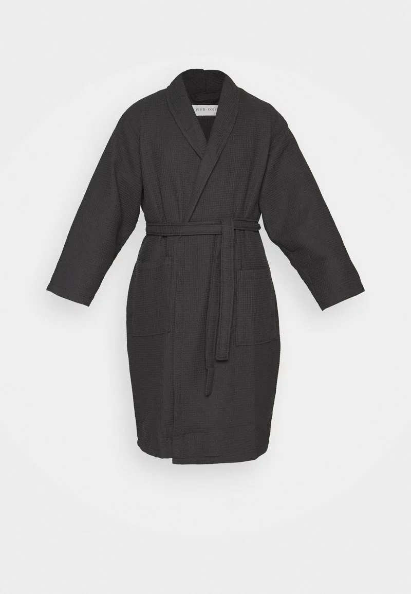 Pier One Uomo Accappatoio - Black 6 Pier One Uomo Accappatoio - Black - immagine 4