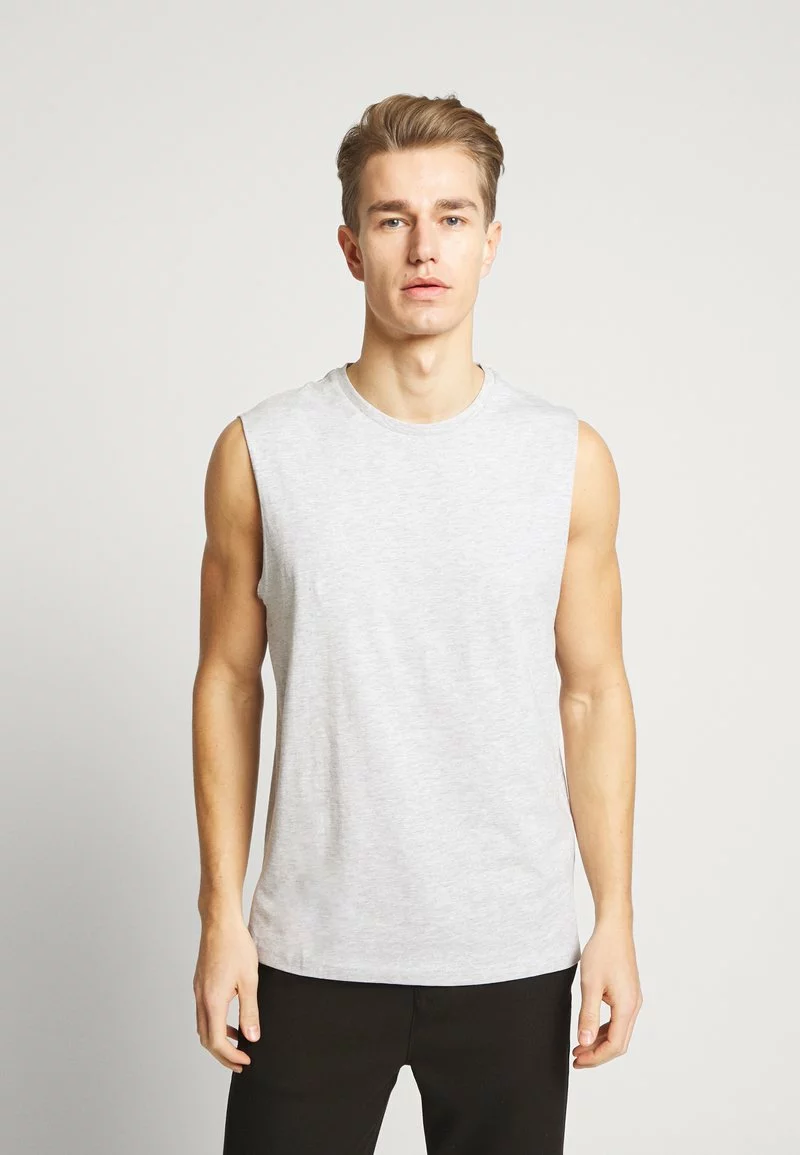Pier One Uomo 3 PACK - T-shirt Basic - Grey/white/black 7 Pier One Uomo 3 PACK - T-shirt Basic - Grey/white/black - immagine 5