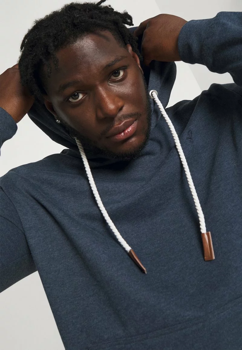 Pier One Uomo Felpa Con Cappuccio - Dark Blue 6 Pier One Uomo Felpa Con Cappuccio - Dark Blue - immagine 4