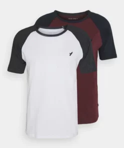 Pier One Uomo 2 PACK - T-shirt Basic - White/dark Grey 16 Pier One Uomo 2 PACK - T-shirt Basic - White/dark Grey -Moda Perfetta 445a1ee7747541a581fe45cfdb6c58d0