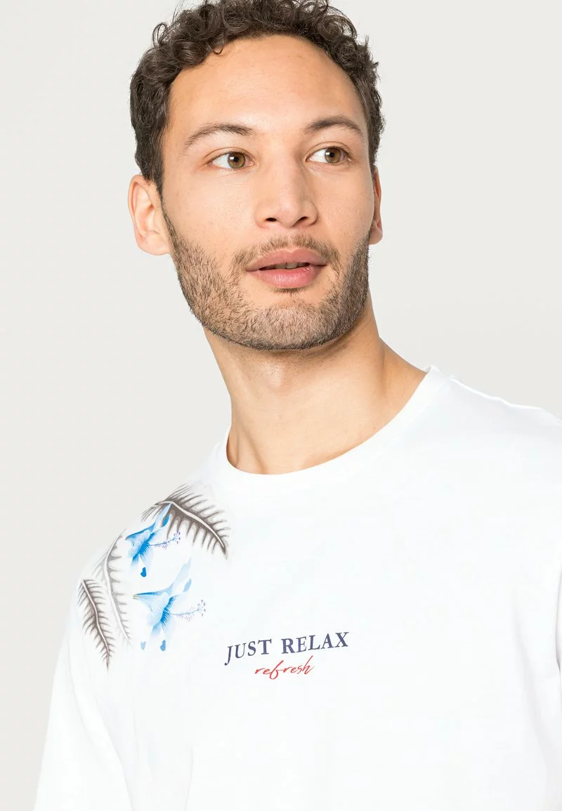 Pier One Uomo T-shirt Con Stampa - White 7 Pier One Uomo T-shirt Con Stampa - White - immagine 5