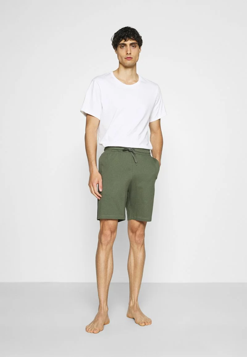 Pier One Uomo LOUNGE STRIPED SHORTS - Pantaloni Del Pigiama - Khaki/black 4 Pier One Uomo LOUNGE STRIPED SHORTS - Pantaloni Del Pigiama - Khaki/black - immagine 2