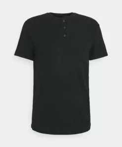 Pier One Uomo LOUNGE HENLEY TEE - Maglia Del Pigiama - Black -Moda Perfetta 4ce3017126bb4d5e86ff47e71d54b7b5