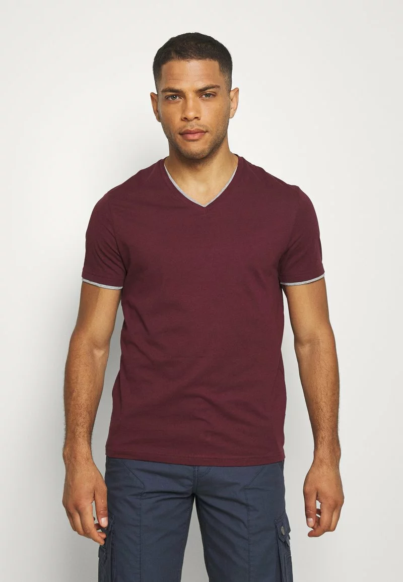 Pier One Uomo T-shirt Basic - Bordeaux 3 Pier One Uomo T-shirt Basic - Bordeaux