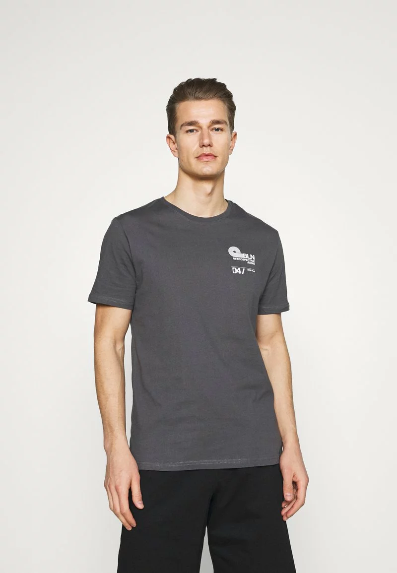 Pier One Uomo T-shirt Con Stampa - Dark Grey 5 Pier One Uomo T-shirt Con Stampa - Dark Grey - immagine 3
