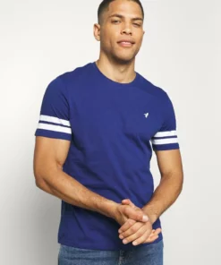 Pier One Uomo T-shirt Con Stampa - Blue