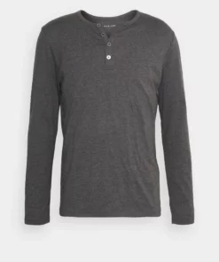 Pier One Uomo Maglietta A Manica Lunga - Dark Grey Melange -Moda Perfetta 524c753e10ad4385a6ae9c030c30c182