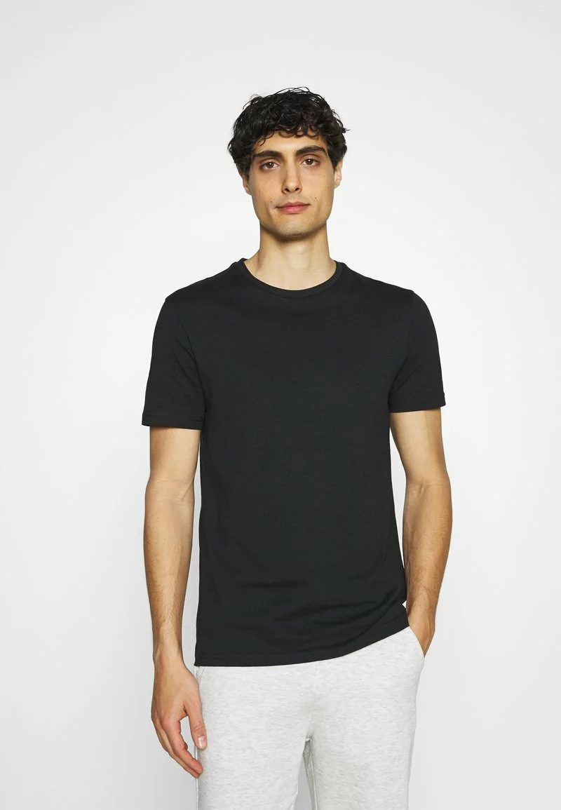 Pier One Uomo 2 PACK - T-shirt Basic - Light Blue/black 6 Pier One Uomo 2 PACK - T-shirt Basic - Light Blue/black - immagine 4