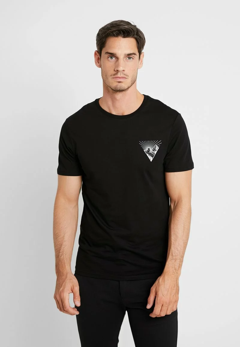Pier One Uomo T-shirt Con Stampa - Black 3 Pier One Uomo T-shirt Con Stampa - Black