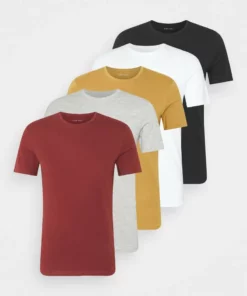 Pier One Uomo 5 PACK - T-shirt Basic - Brown/white/black 18 Pier One Uomo 5 PACK - T-shirt Basic - Brown/white/black -Moda Perfetta 5678841ae5a9410890b230c08f47da25