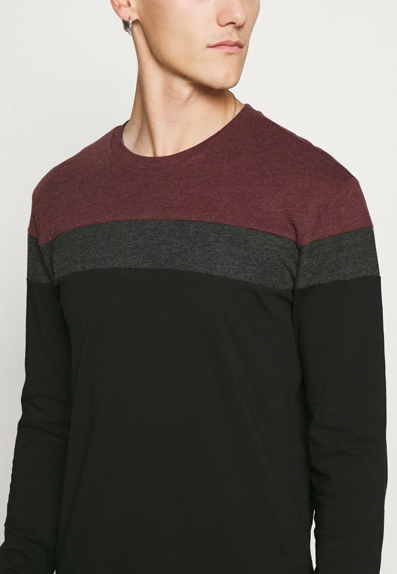 Pier One Uomo Maglietta A Manica Lunga - Bordeaux/dark 8 Pier One Uomo Maglietta A Manica Lunga - Bordeaux/dark - immagine 6