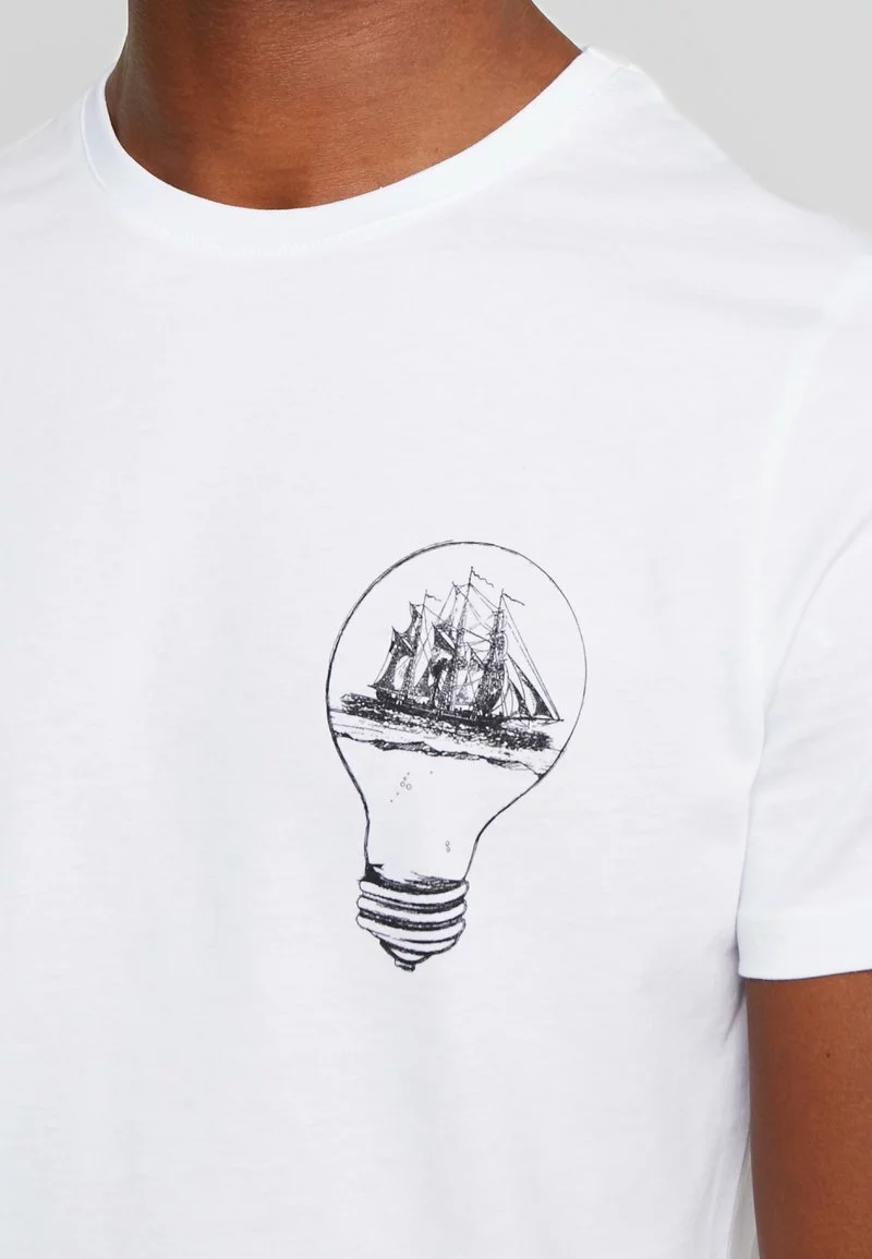 Pier One Uomo T-shirt Con Stampa - White 8 Pier One Uomo T-shirt Con Stampa - White - immagine 6