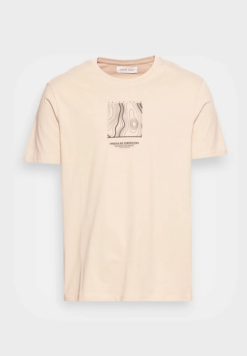 Pier One Uomo T-shirt Con Stampa - Tan 6 Pier One Uomo T-shirt Con Stampa - Tan - immagine 4
