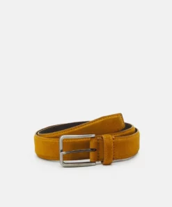Pier One LEATHER UNISEX - Cintura - Mustard Yellow