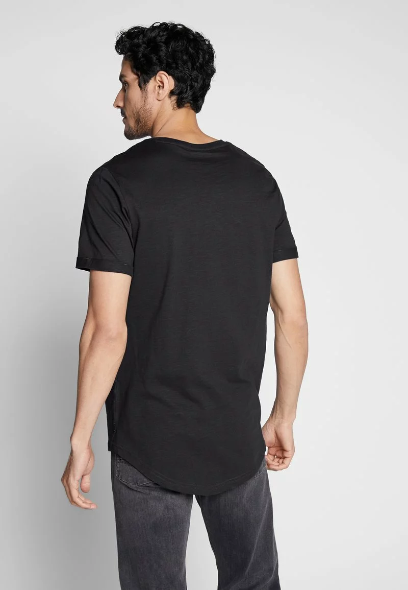 Pier One Uomo T-shirt Basic - Black 5 Pier One Uomo T-shirt Basic - Black - immagine 3