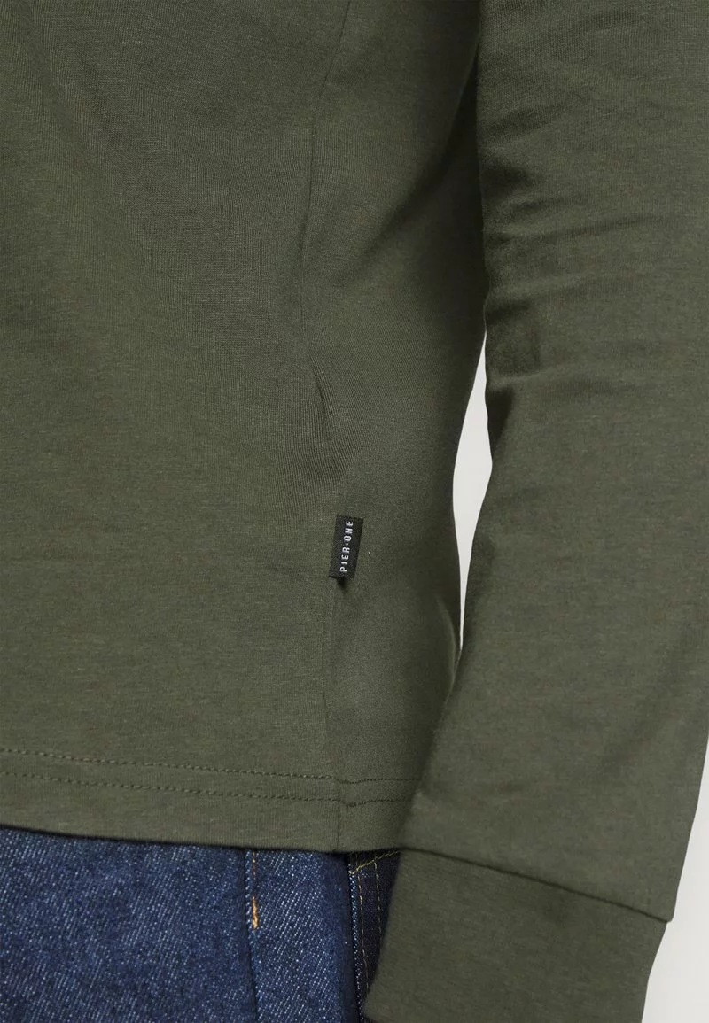 Pier One Uomo Maglietta A Manica Lunga - Dark Green 8 Pier One Uomo Maglietta A Manica Lunga - Dark Green - immagine 6