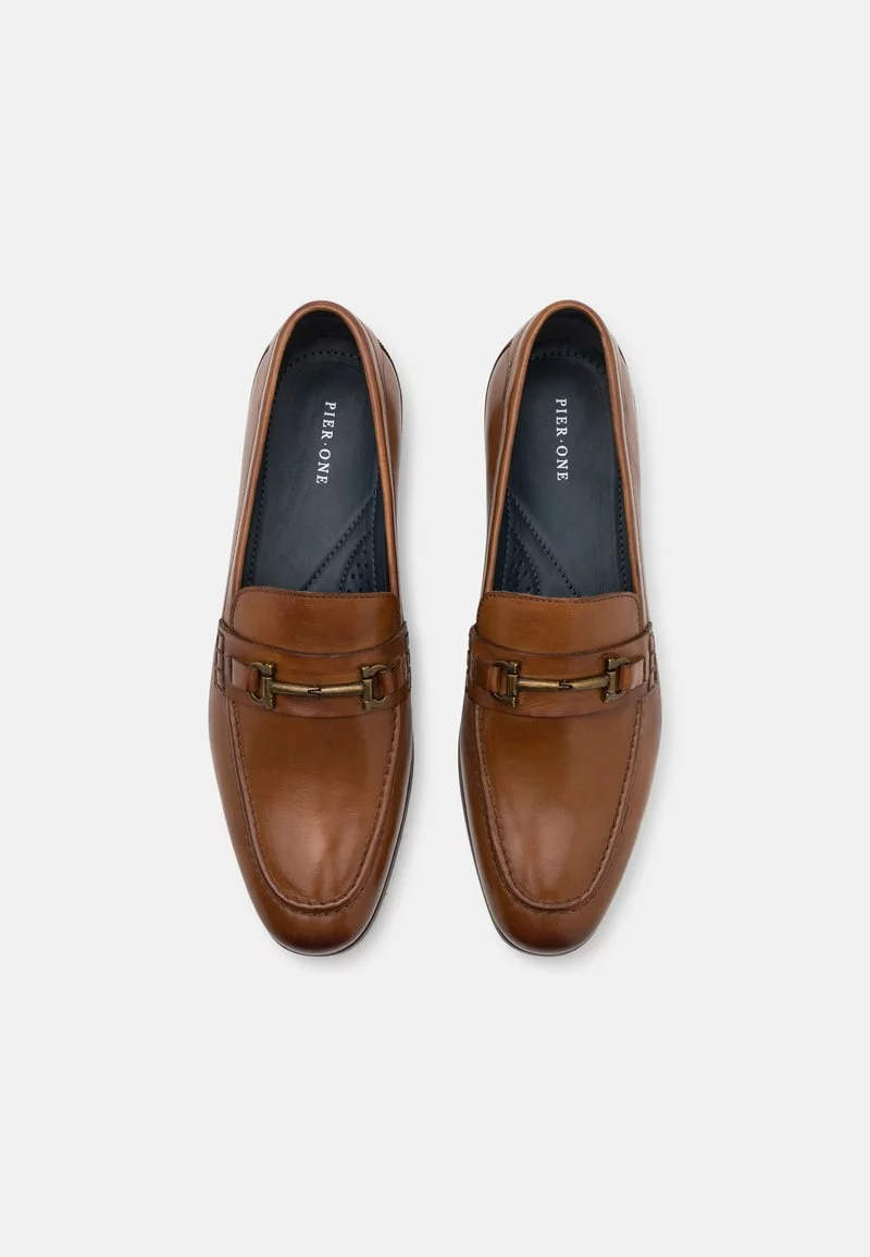 Pier One Uomo LEATHER - Scarpe Senza Lacci - Cognac 7 Pier One Uomo LEATHER - Scarpe Senza Lacci - Cognac - immagine 5