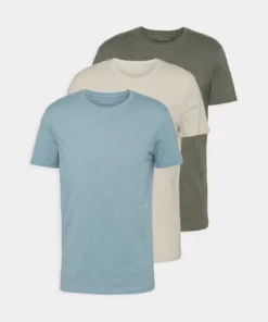 Pier One Uomo 3 PACK - T-shirt Basic - Brown/beige/light Blue 14 Pier One Uomo 3 PACK - T-shirt Basic - Brown/beige/light Blue -Moda Perfetta 6207198c93254405a2ac3fe4191f041d
