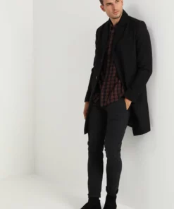 Pier One Uomo Cappotto Classico - Black 9 Pier One Uomo Cappotto Classico - Black -Moda Perfetta 65279d31ff2949f09ef105ec95c9cc38