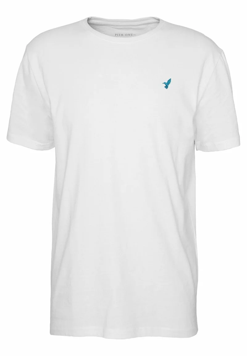 Pier One Uomo T-shirt Basic - White 6 Pier One Uomo T-shirt Basic - White - immagine 4