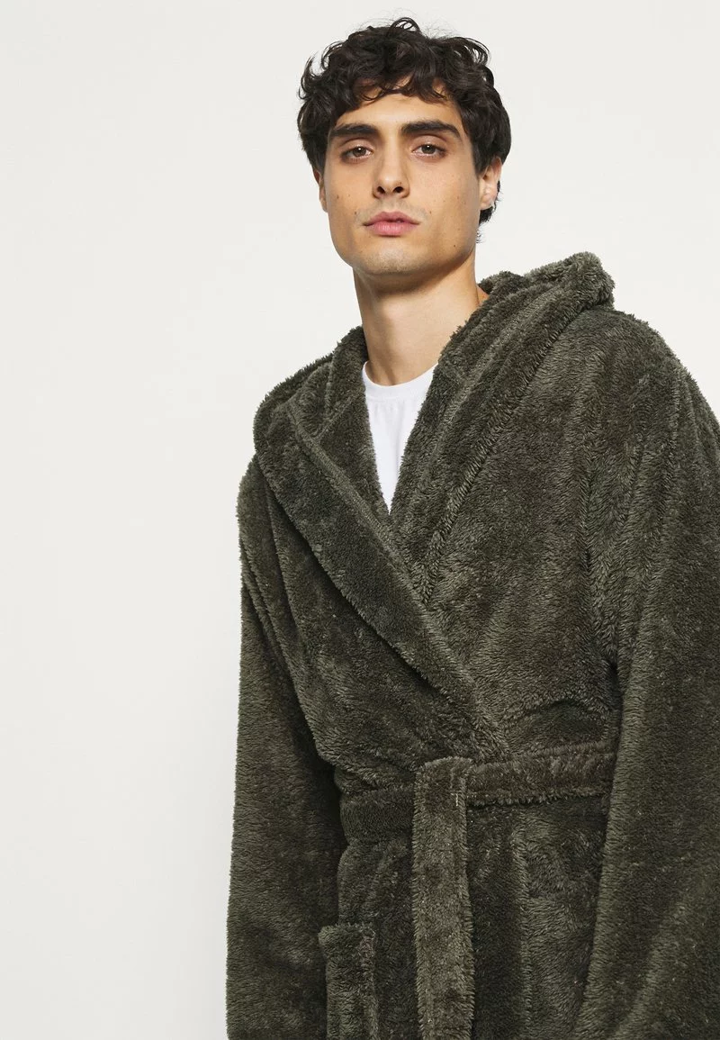 Pier One Uomo Accappatoio - Khaki 7 Pier One Uomo Accappatoio - Khaki - immagine 5