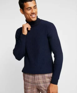 Pier One Uomo Maglione - Mottled Dark Blue