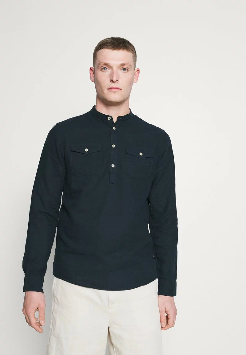 Pier One Uomo Camicia - Dark Blue 3 Pier One Uomo Camicia - Dark Blue