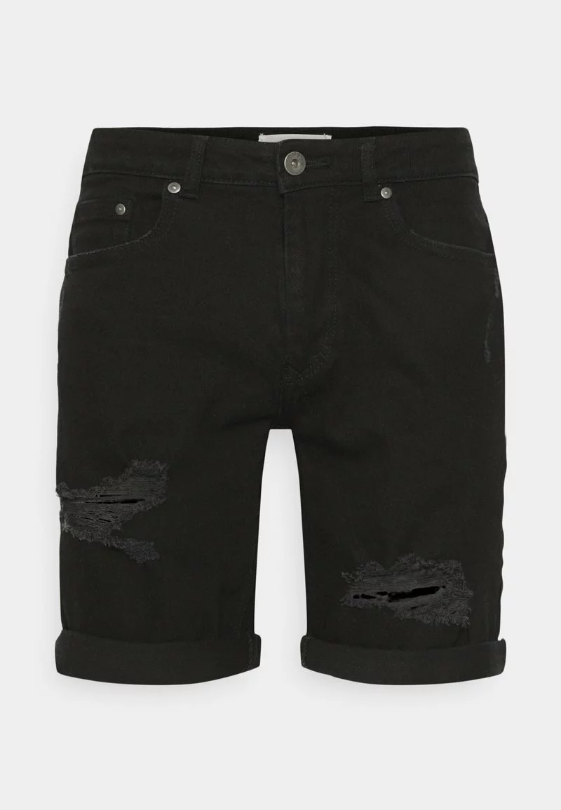 Pier One Uomo Shorts Di Jeans - Black 3 Pier One Uomo Shorts Di Jeans - Black
