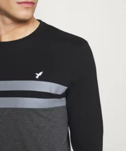 Pier One Uomo Maglietta A Manica Lunga - Black/mottled Dark Grey 13 Pier One Uomo Maglietta A Manica Lunga - Black/mottled Dark Grey -Moda Perfetta 6a6e8cc54fc54fea939db2e04b82e3ef