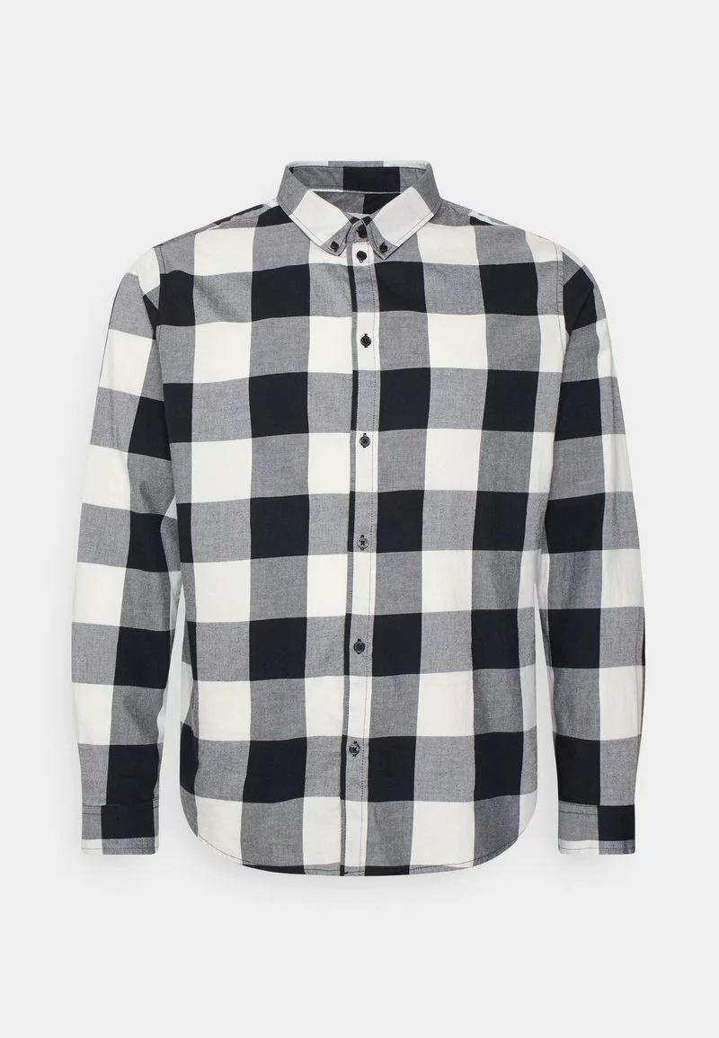 Pier One Uomo Camicia - Black/white 3 Pier One Uomo Camicia - Black/white