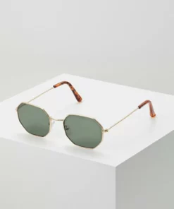 Pier One UNISEX - Occhiali Da Sole - Gold-coloured/green