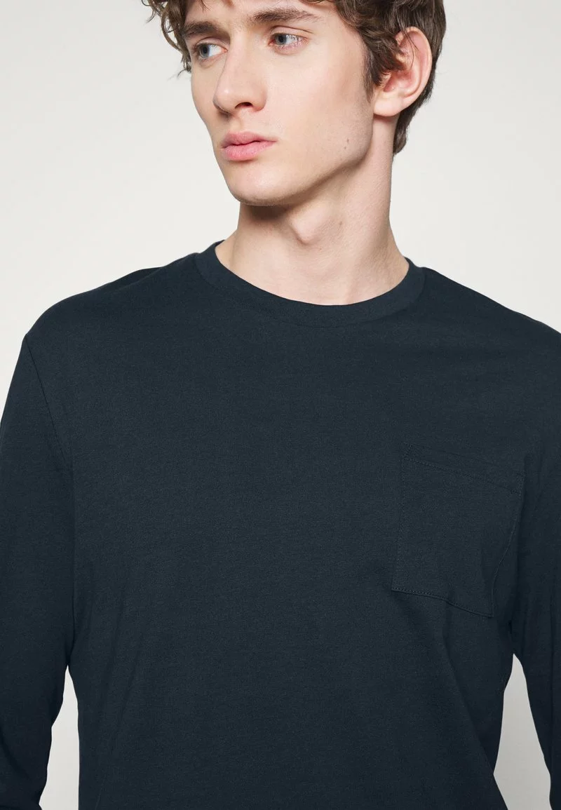 Pier One Uomo Maglietta A Manica Lunga - Dark Blue 7 Pier One Uomo Maglietta A Manica Lunga - Dark Blue - immagine 5