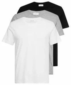 Pier One Uomo 3 PACK - T-shirt Basic - White/black/light Grey 14 Pier One Uomo 3 PACK - T-shirt Basic - White/black/light Grey -Moda Perfetta 6bfa49ac23d34d11869dc6bfe2e89626
