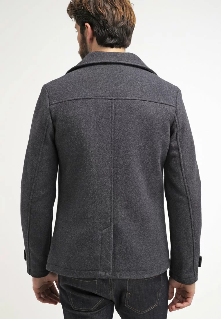 Pier One Uomo Cappotto Corto - Dark Grey 5 Pier One Uomo Cappotto Corto - Dark Grey - immagine 3