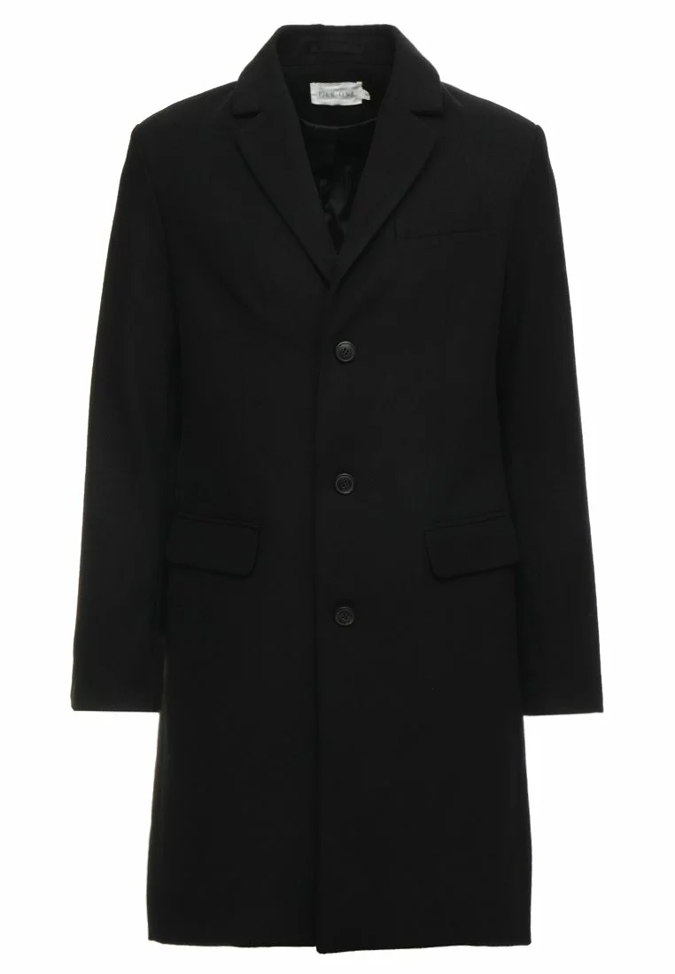 Pier One Uomo Cappotto Classico - Black 7 Pier One Uomo Cappotto Classico - Black - immagine 5