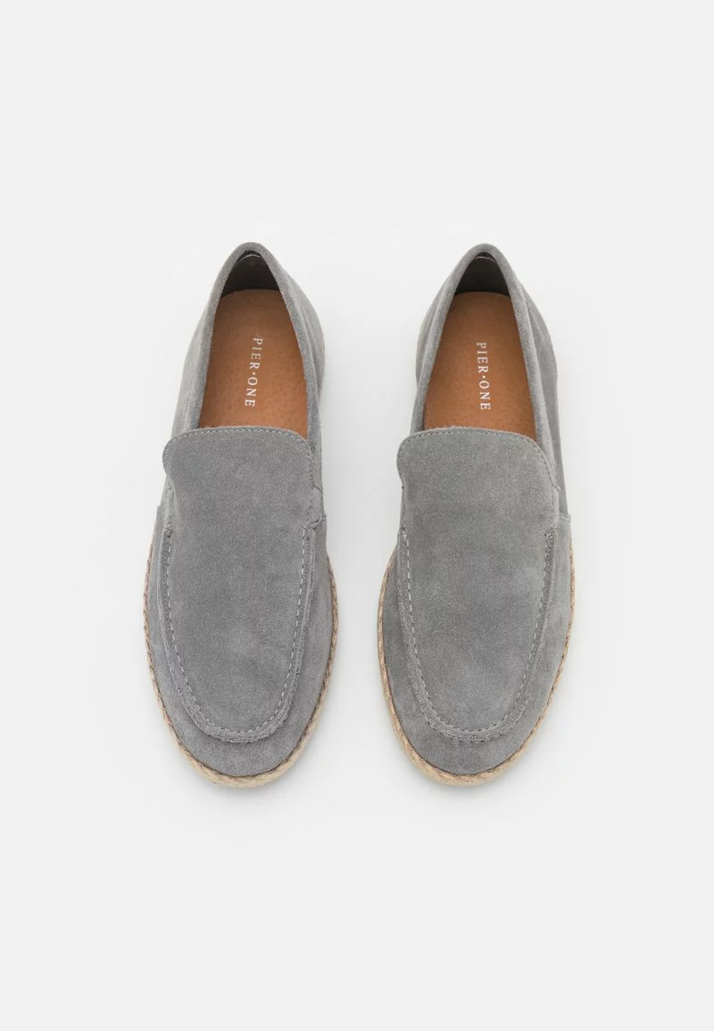 Pier One Uomo LEATHER - Espadrillas - Grey 6 Pier One Uomo LEATHER - Espadrillas - Grey - immagine 4