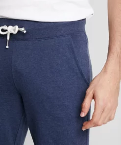 Pier One Uomo Pantaloni Sportivi - Mottled Dark Blue -Moda Perfetta 6f68a999acc64f06a211ab4b096ef275