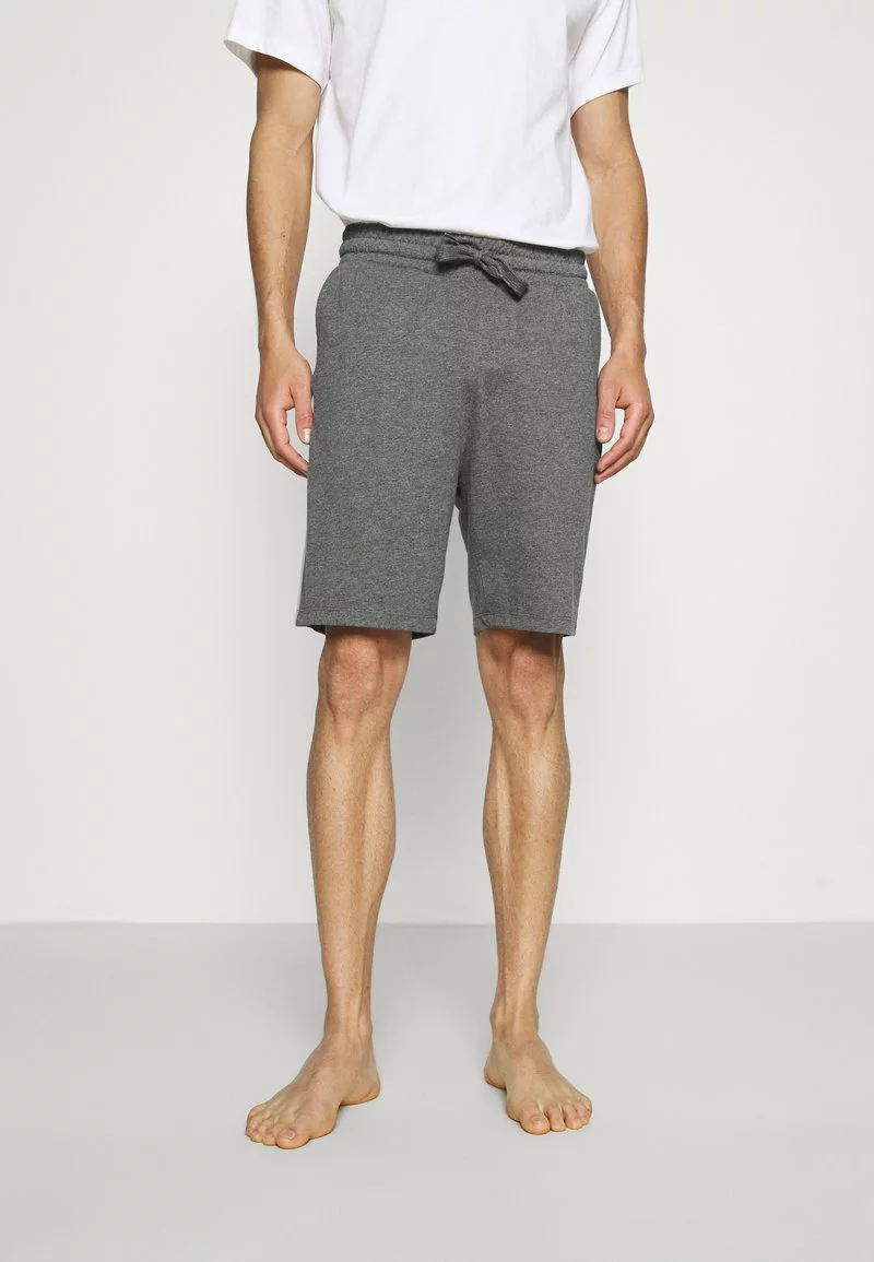 Pier One Uomo LOUNGE STRIPED SHORTS - Pantaloni Del Pigiama - Mottled Dark Grey/mottled Grey 3 Pier One Uomo LOUNGE STRIPED SHORTS - Pantaloni Del Pigiama - Mottled Dark Grey/mottled Grey