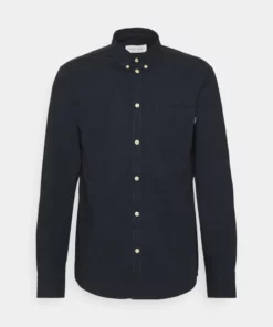 Pier One Uomo Camicia - Dark Blue -Moda Perfetta 731fc4ec47344b728bd48ea0622826d1