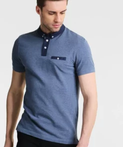 Pier One Uomo Polo - Blue Melange