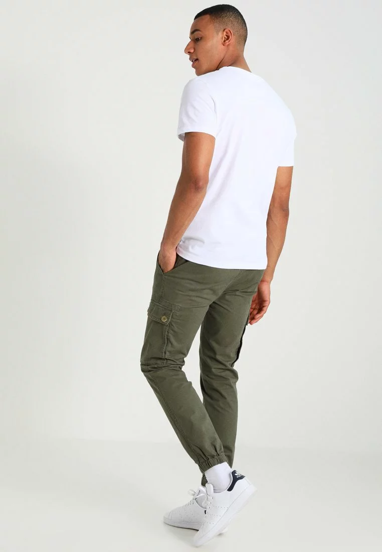 Pier One Uomo Pantaloni Cargo - Olive 5 Pier One Uomo Pantaloni Cargo - Olive - immagine 3