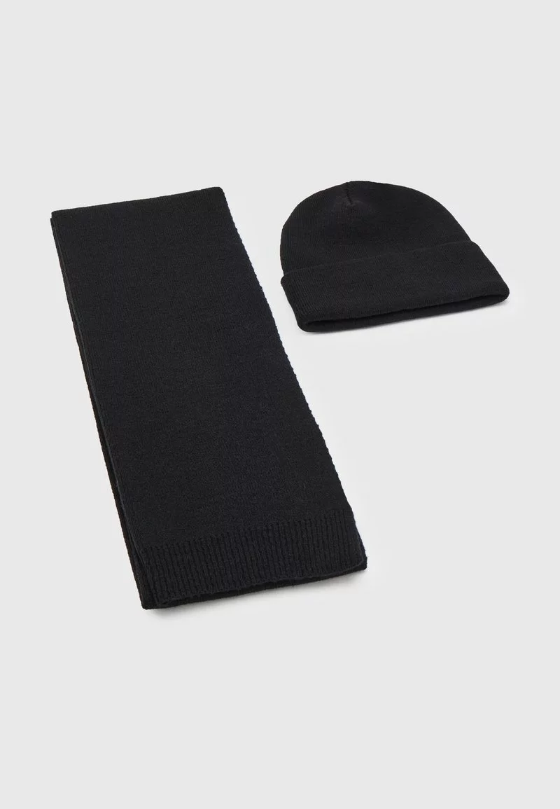 Pier One SET UNISEX - Sciarpa - Black 3 Pier One SET UNISEX - Sciarpa - Black